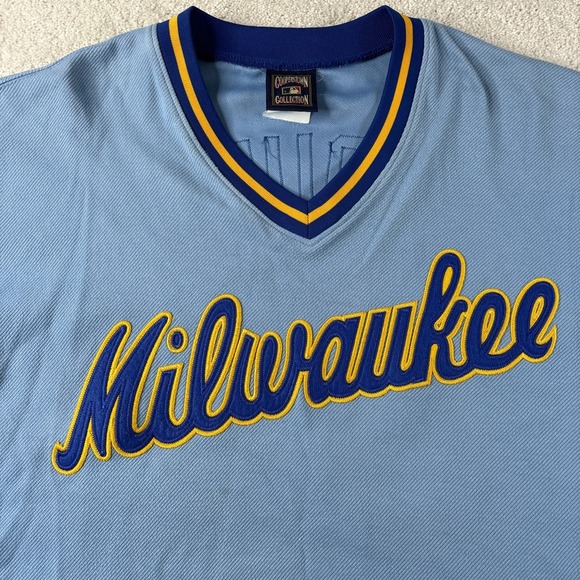 Majestic Cooperstown Collection Milwaukee Brewers Jersey Robin Yount (Size XXL) - Picture 3 of 10